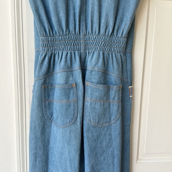 Chasing Unicorns Blue Jumpsuit with Pink and Green Accents - Picture 6 of 9